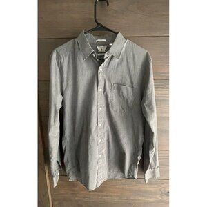 Volcom Shirt Mens Size S/Petite Classic Gray Long Sleeve Button Up